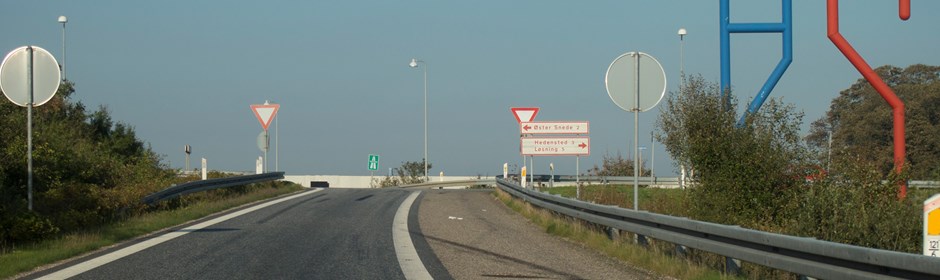 Motorvej ved Hedensted.